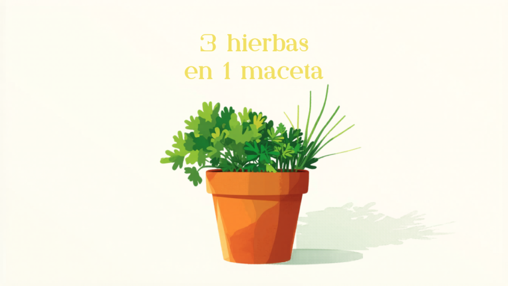 Cilantro, perejil y cebollín: las 3 hierbas que crecen juntas en una sola maceta