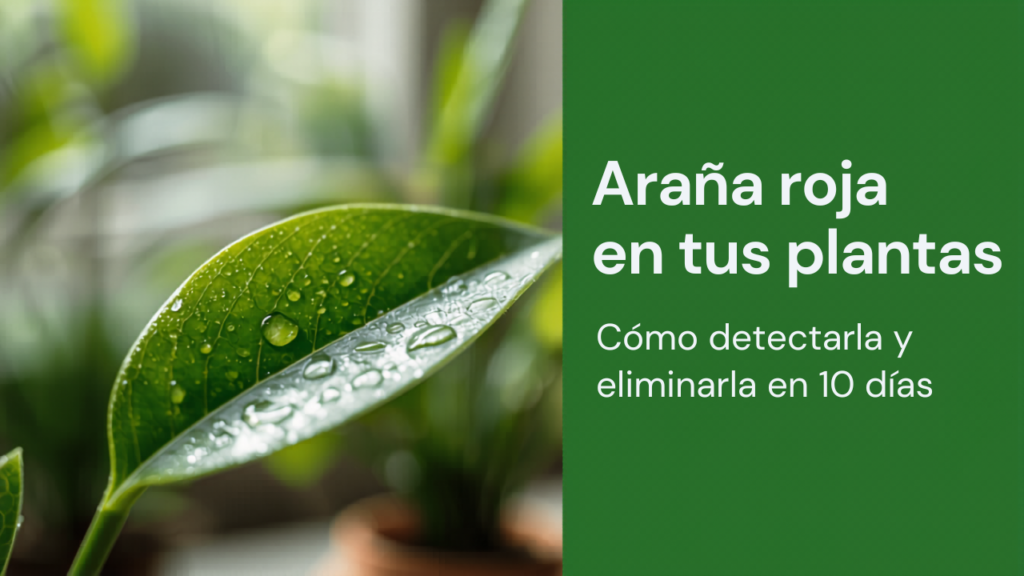 Araña roja en tus plantas: cómo detectarla y eliminarla en 10 días