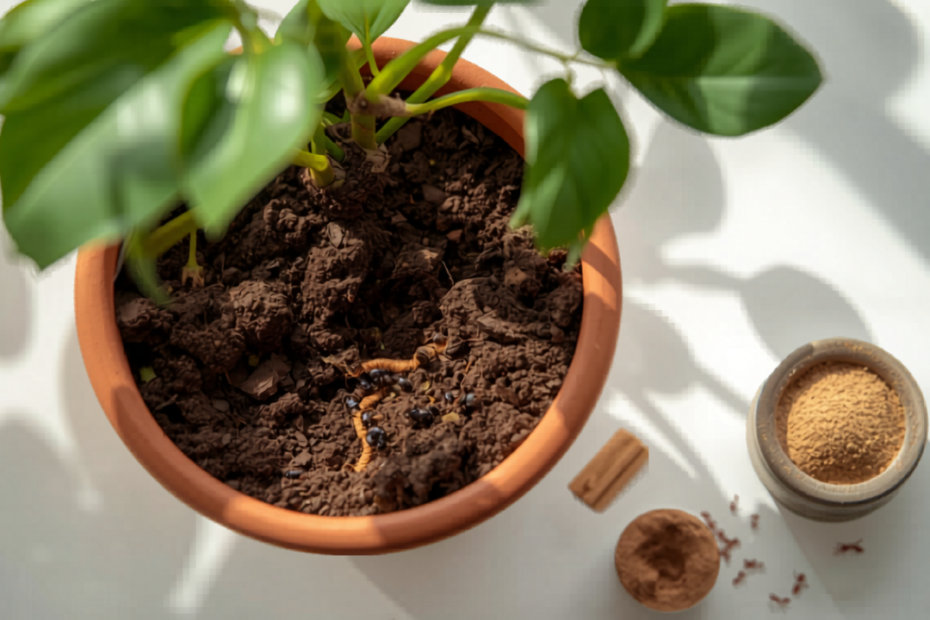 Hormigas en tus plantas de interior: cómo eliminarlas sin químicos