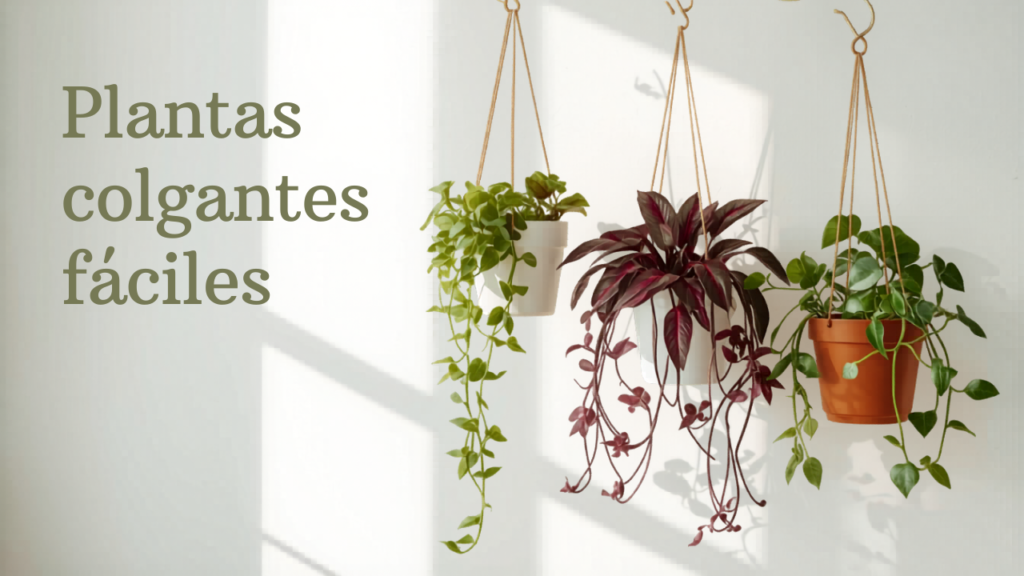 Plantas colgantes fáciles: 5 opciones que crecen solas en tu departamento