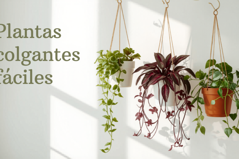 Plantas colgantes fáciles: 5 opciones que crecen solas en tu departamento