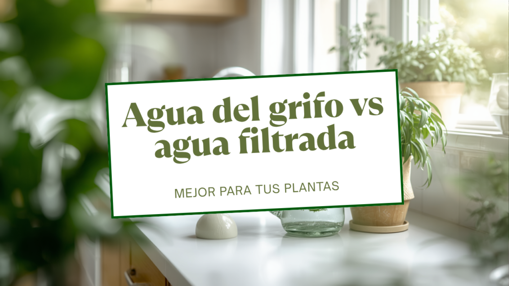 Agua del grifo vs agua filtrada: cuál es mejor para tus plantas