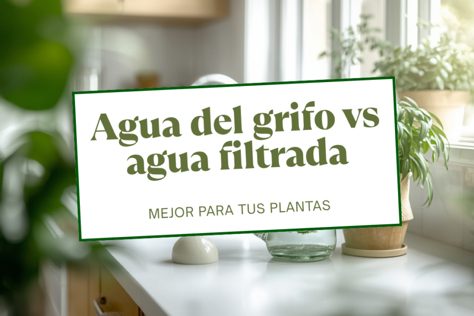 Agua del grifo vs agua filtrada: cuál es mejor para tus plantas